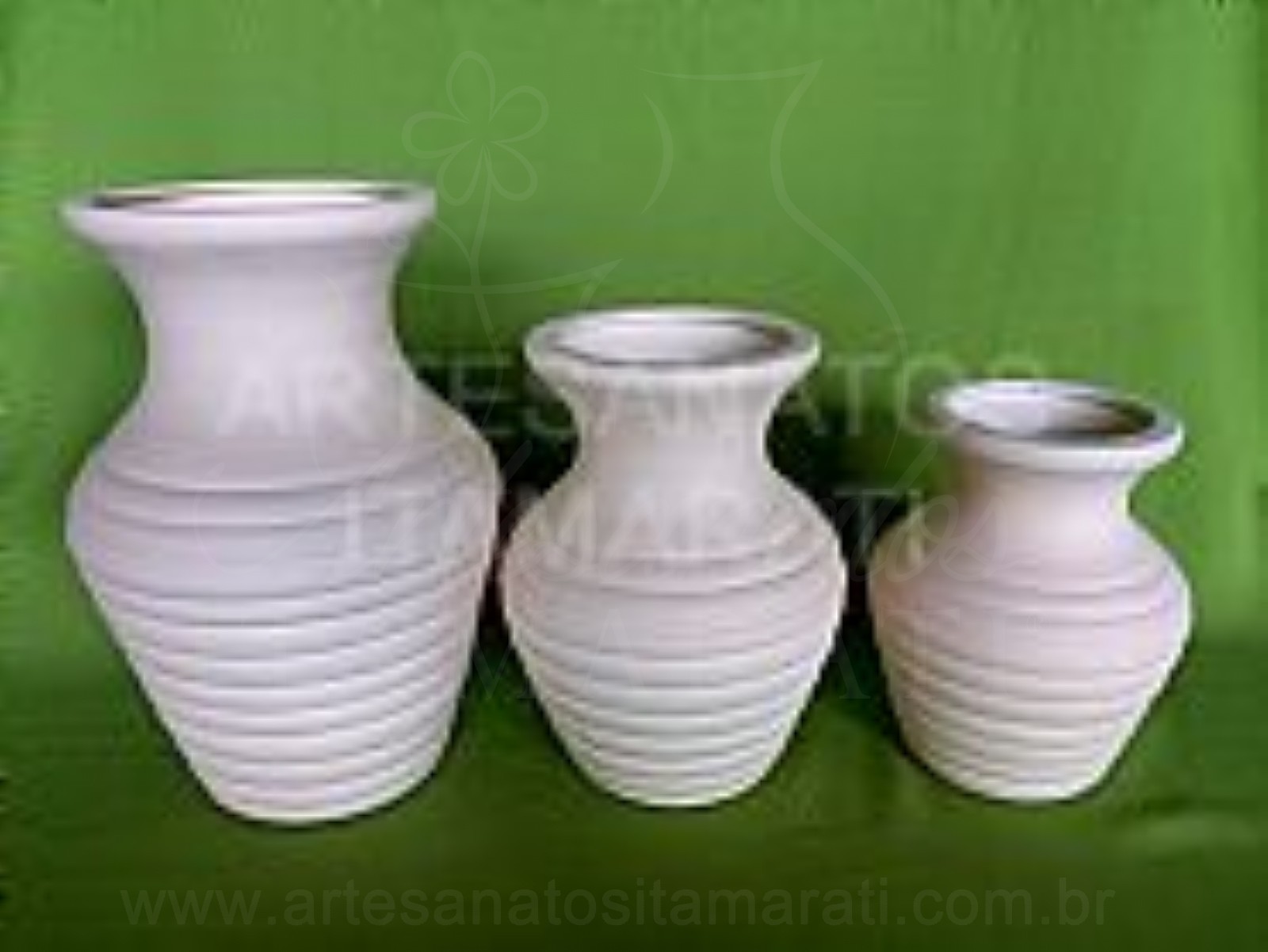 Trio Vaso Moringa Canelado